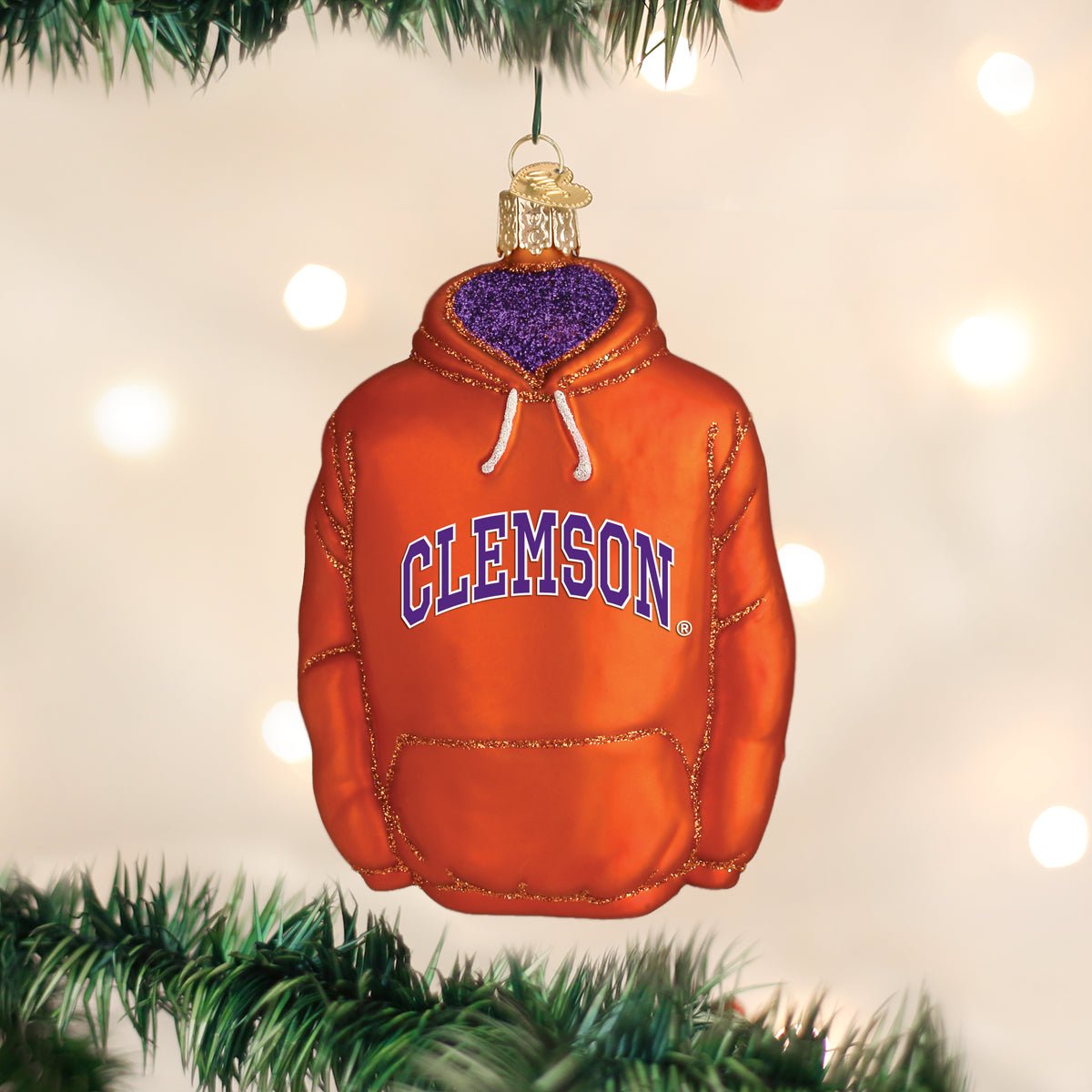Clemson Hoodie Ornament - themonogram manor 