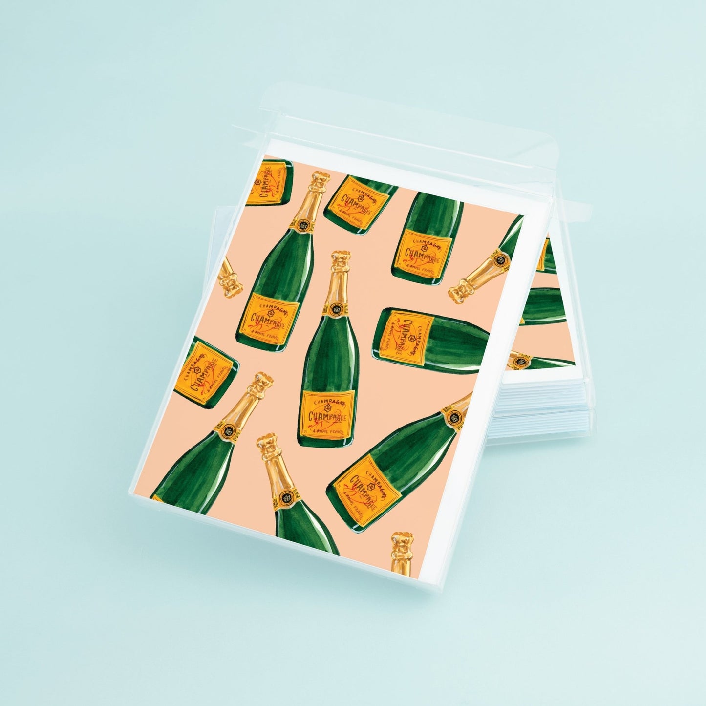 Champagne Bottles - Orange - themonogram manor 