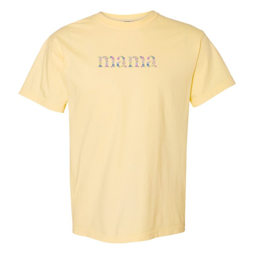 'Floral Mama' Comfort Colors T-Shirt - themonogram manor 