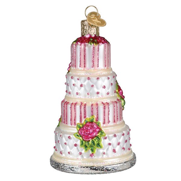 Elegant Wedding Cake Ornament - themonogram manor 