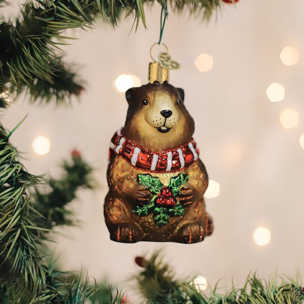 Merry Marmot Ornament - themonogram manor 