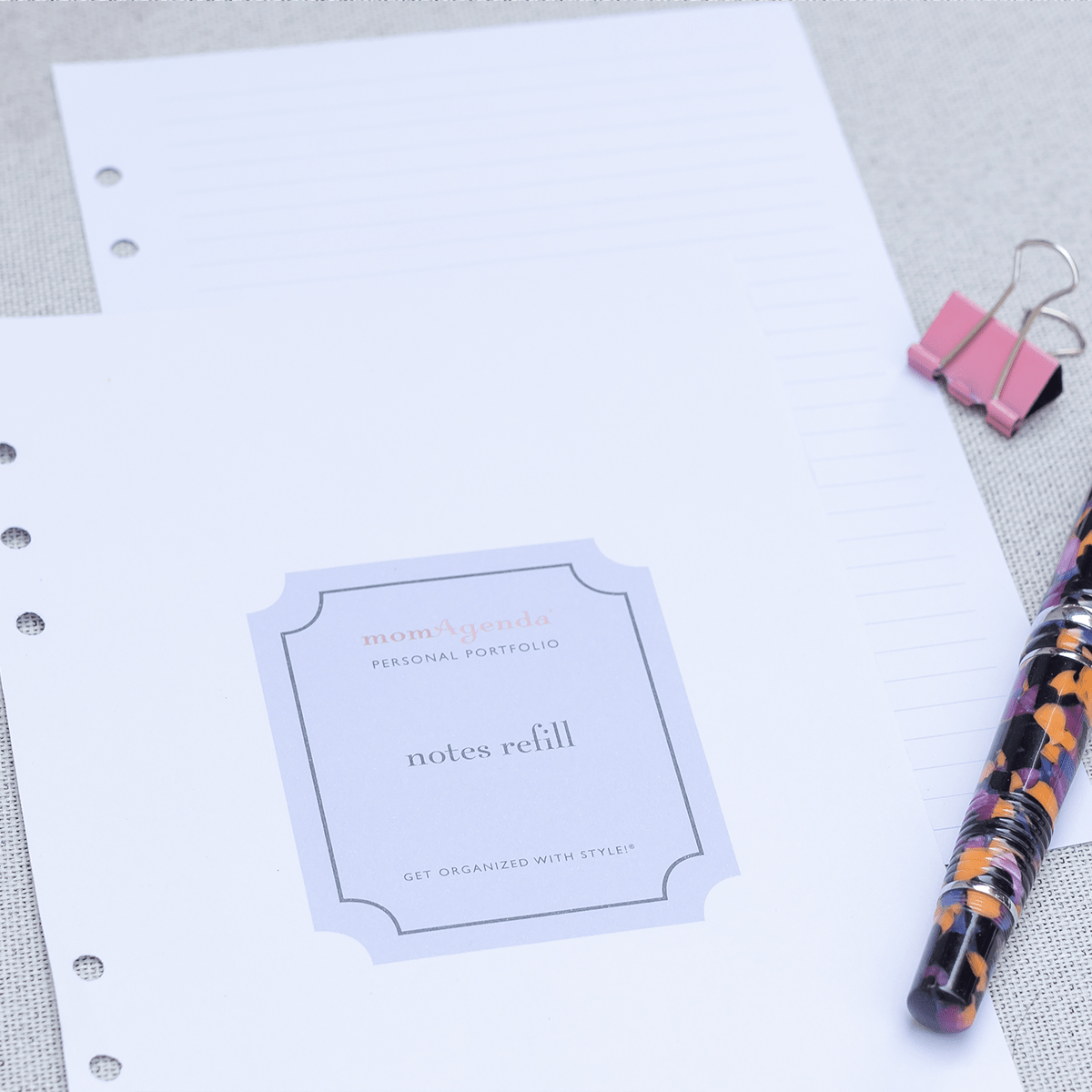 A5 Refills for Meal Planning, To - Do Lists & Notes - themonogram manor 
