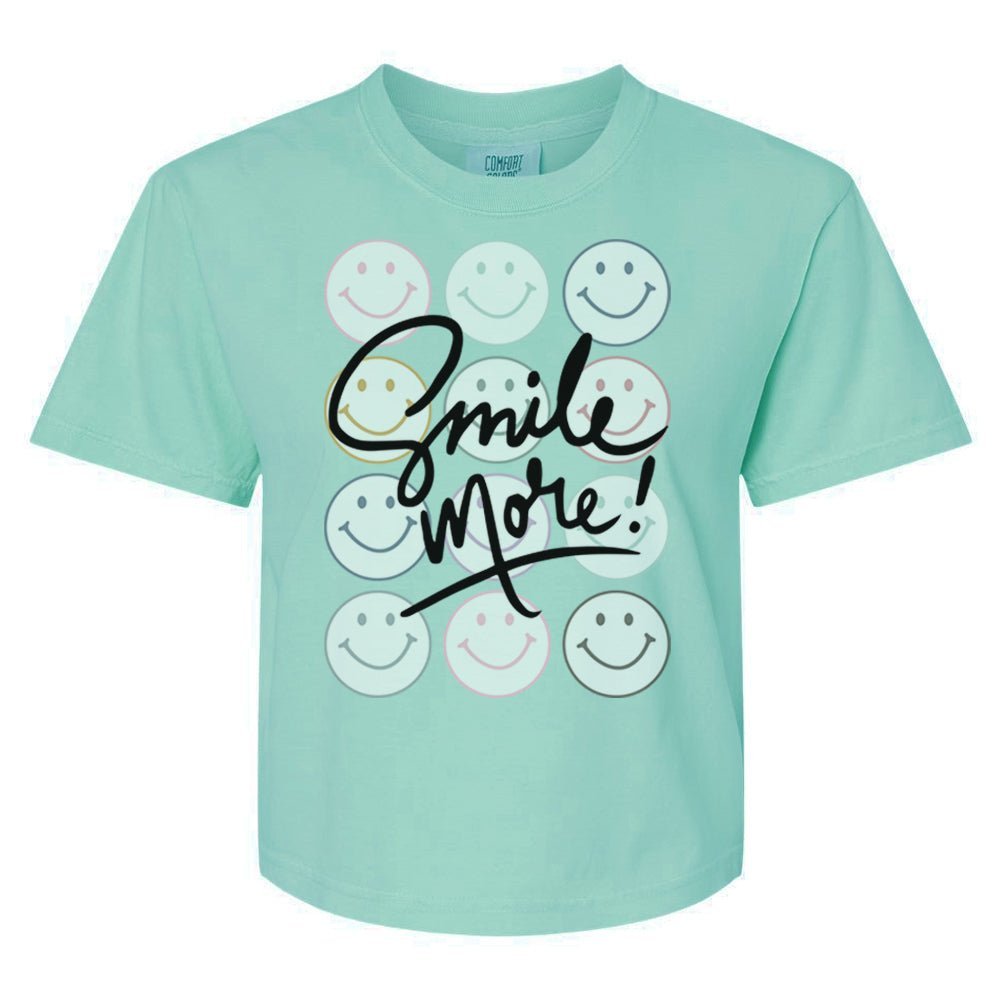 'Smile More' Boxy T-Shirt - themonogram manor 