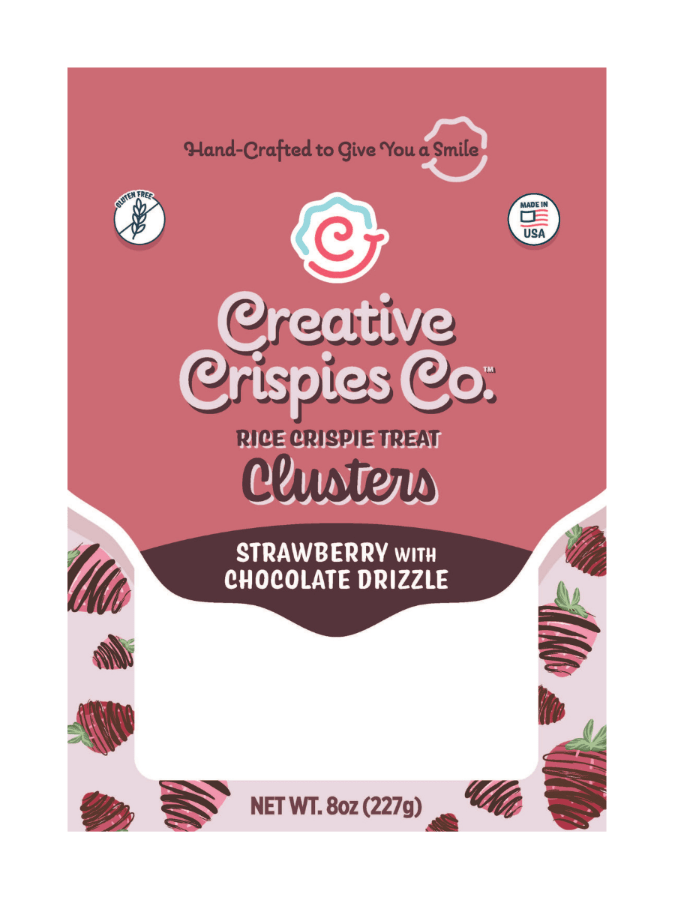 "Clusters" Chocolate Covered Strawberry Crispie Mix Clusters - themonogram manor 