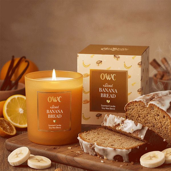 Iced Banana Bread Candle - themonogram manor 