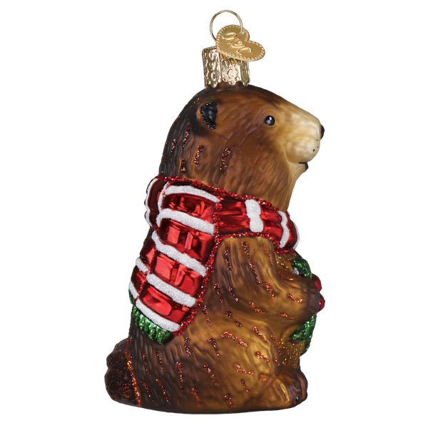 Merry Marmot Ornament - themonogram manor 