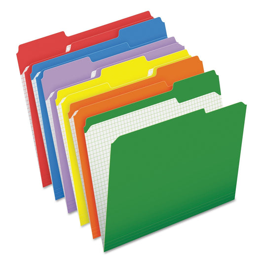 Pendaflex Double - Ply Reinforced Top Tab Colored File Folders, 1/3 - Cut Tabs: Assorted, Letter, 0.75" Expansion, Assorted Colors, 100/Box - themonogram manor 
