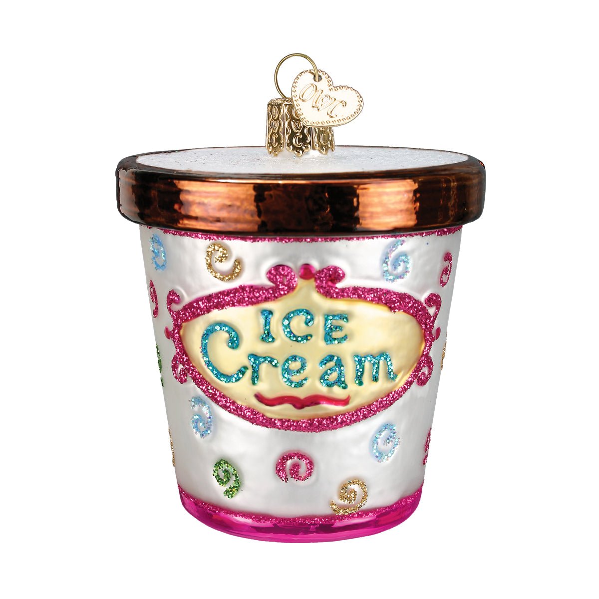 Ice Cream Carton Ornament - #themonogram manor #