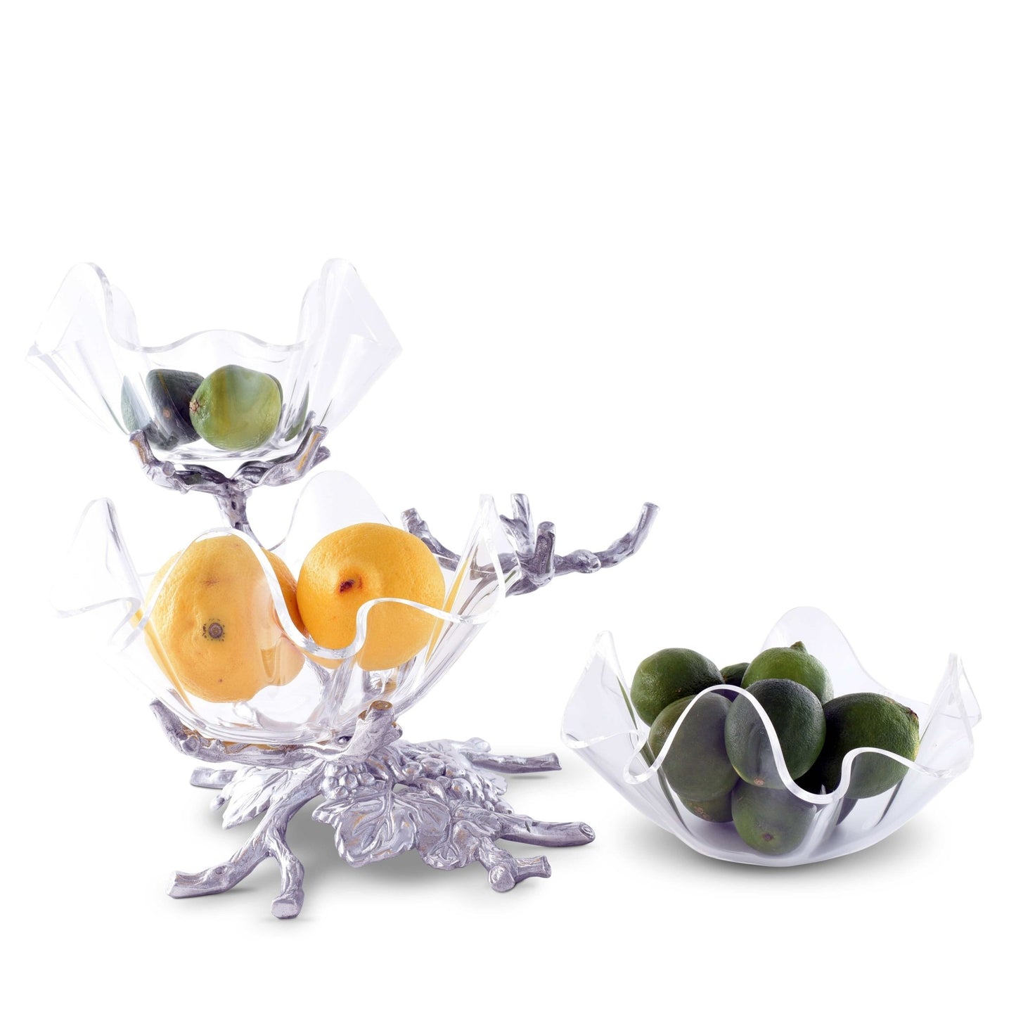 Grape Acrylic Bowls 3-Tiered Stand - themonogram manor 