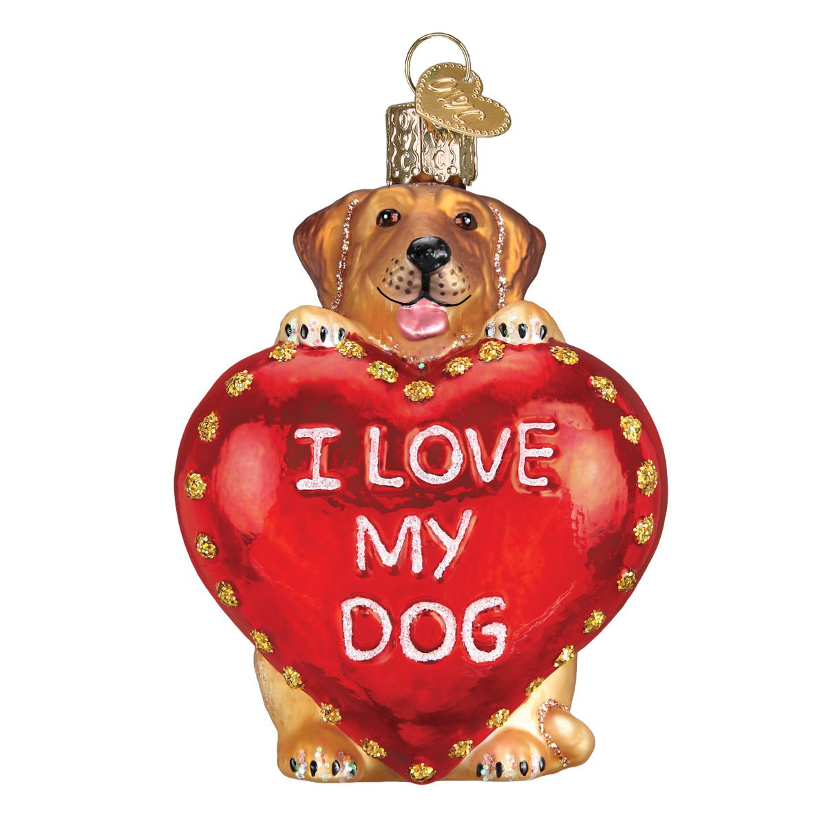 I Love My Dog Ornament - #themonogram manor #