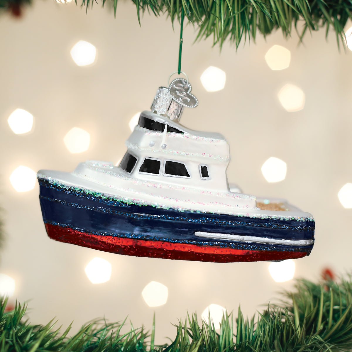 Charter Boat Ornament - #themonogram manor #