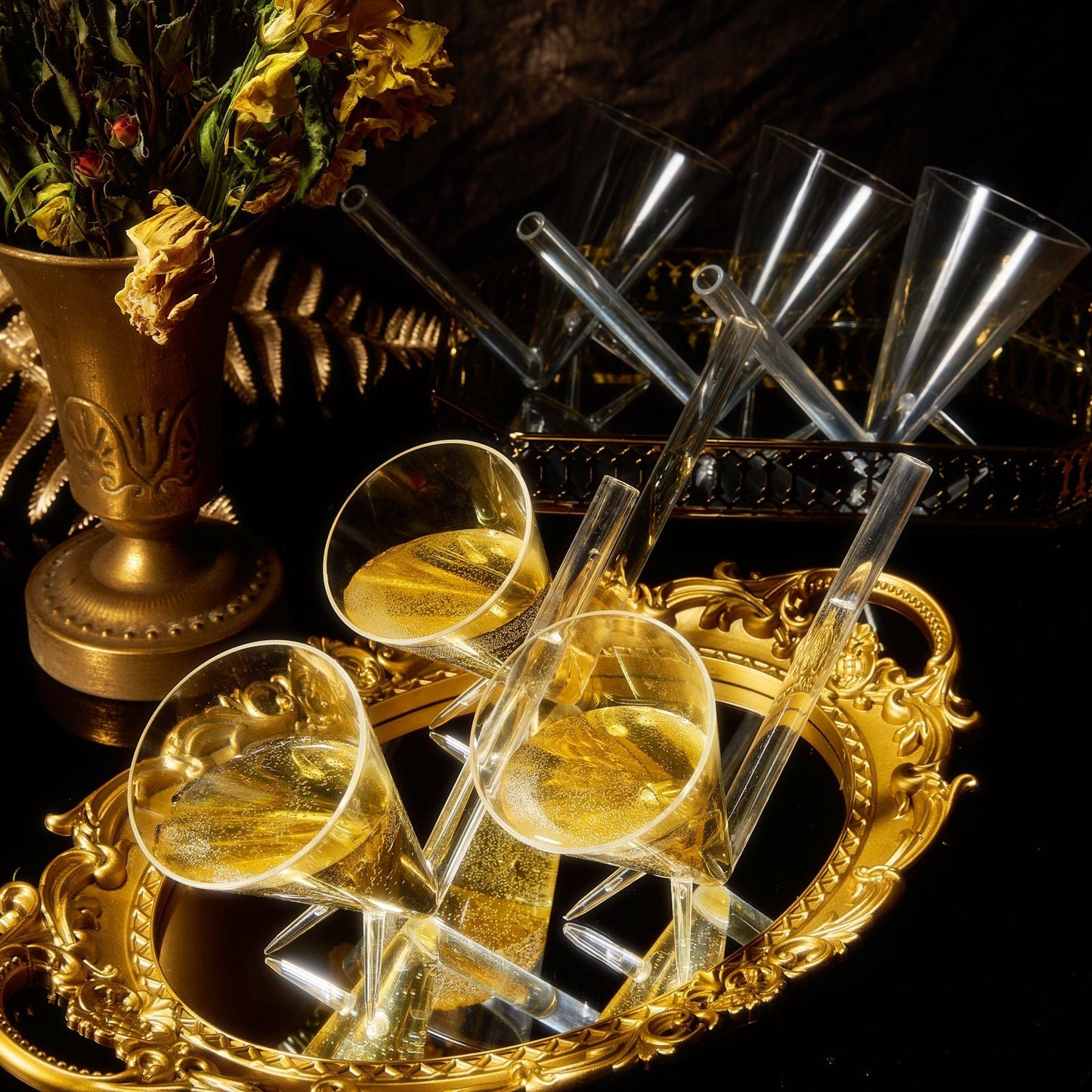 Festa Acrylic Champagne Shooter, Set of 6 - themonogram manor 