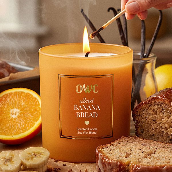 Iced Banana Bread Candle - themonogram manor 