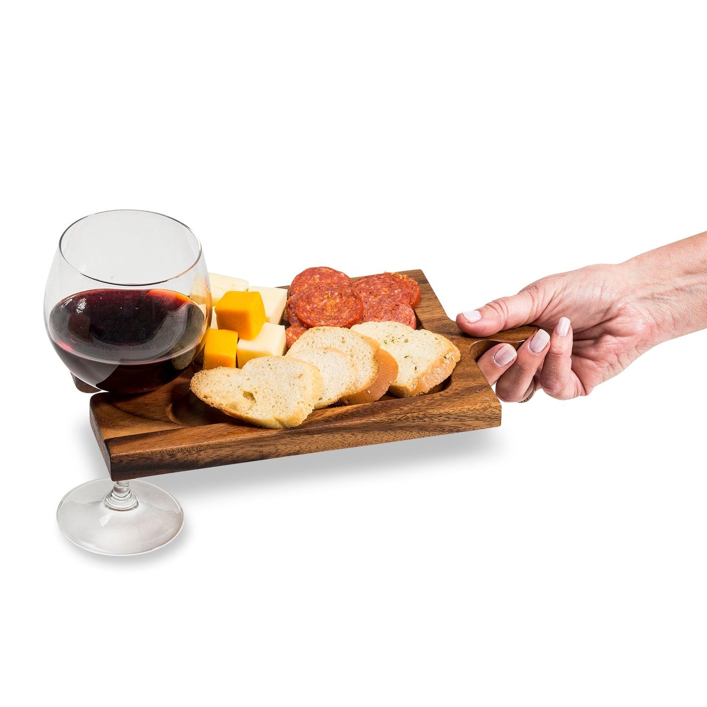 Puzzle Shaped Charcuterie / Wine Glass Holder Interlocking Board - themonogram manor 