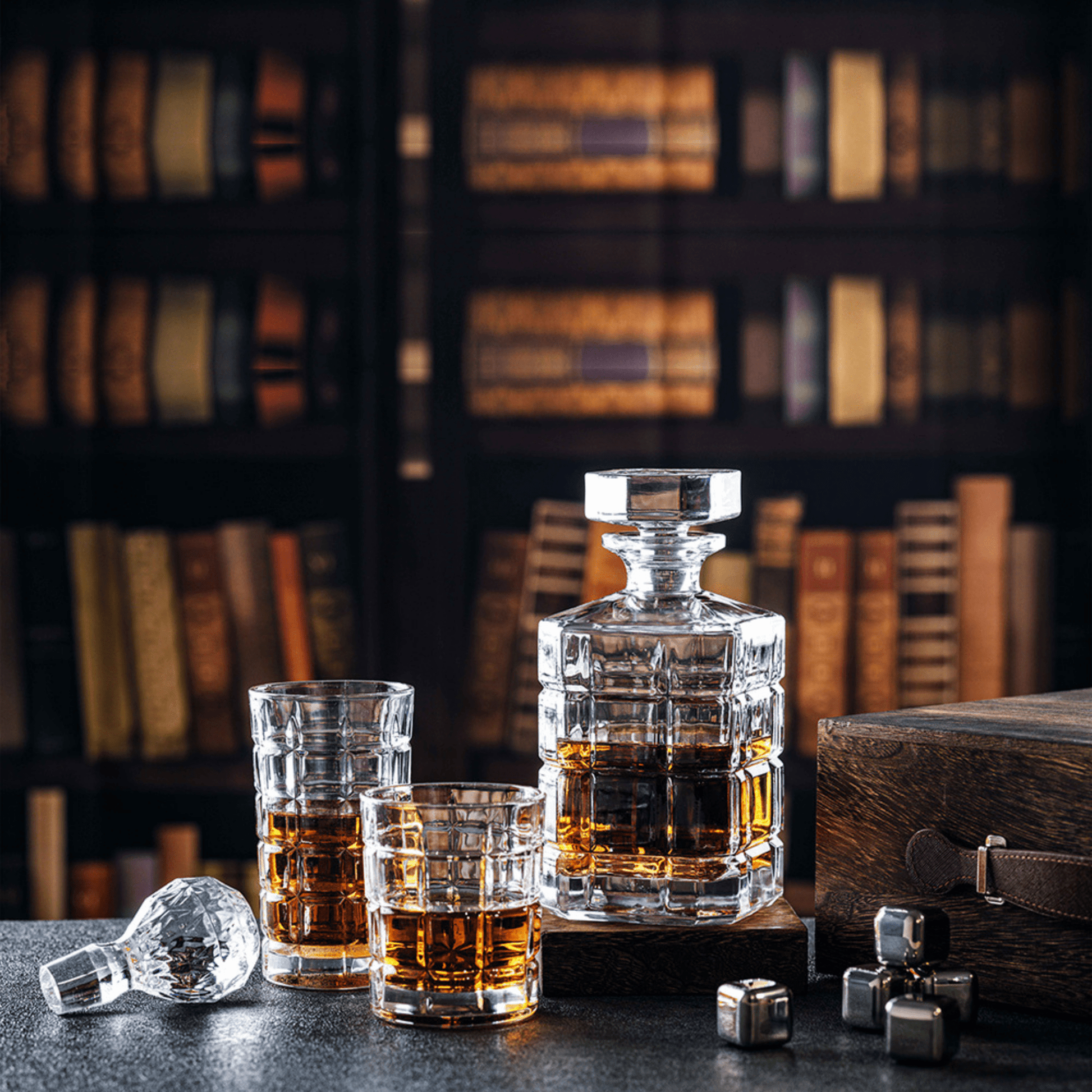 Whiskey Glasses 10oz Premium Scotch Glasses Set of 2 Old Fashioned Whiskey - themonogram manor 