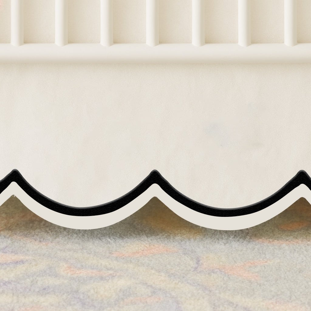 Scallop Embroidery Cotton Crib Skirt - themonogram manor 