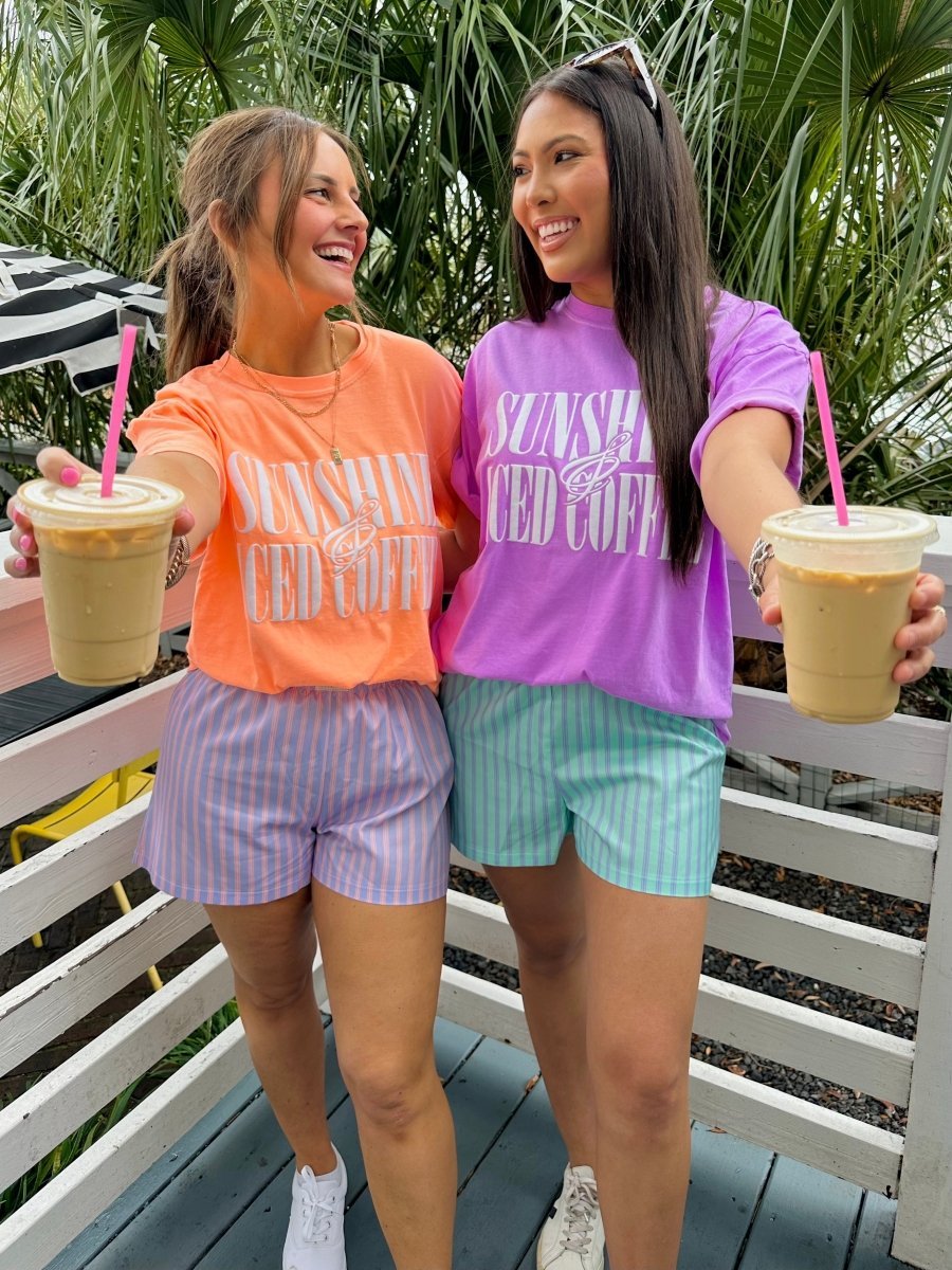 PUFF 'Sunshine & Iced Coffee' T-Shirt - themonogram manor 