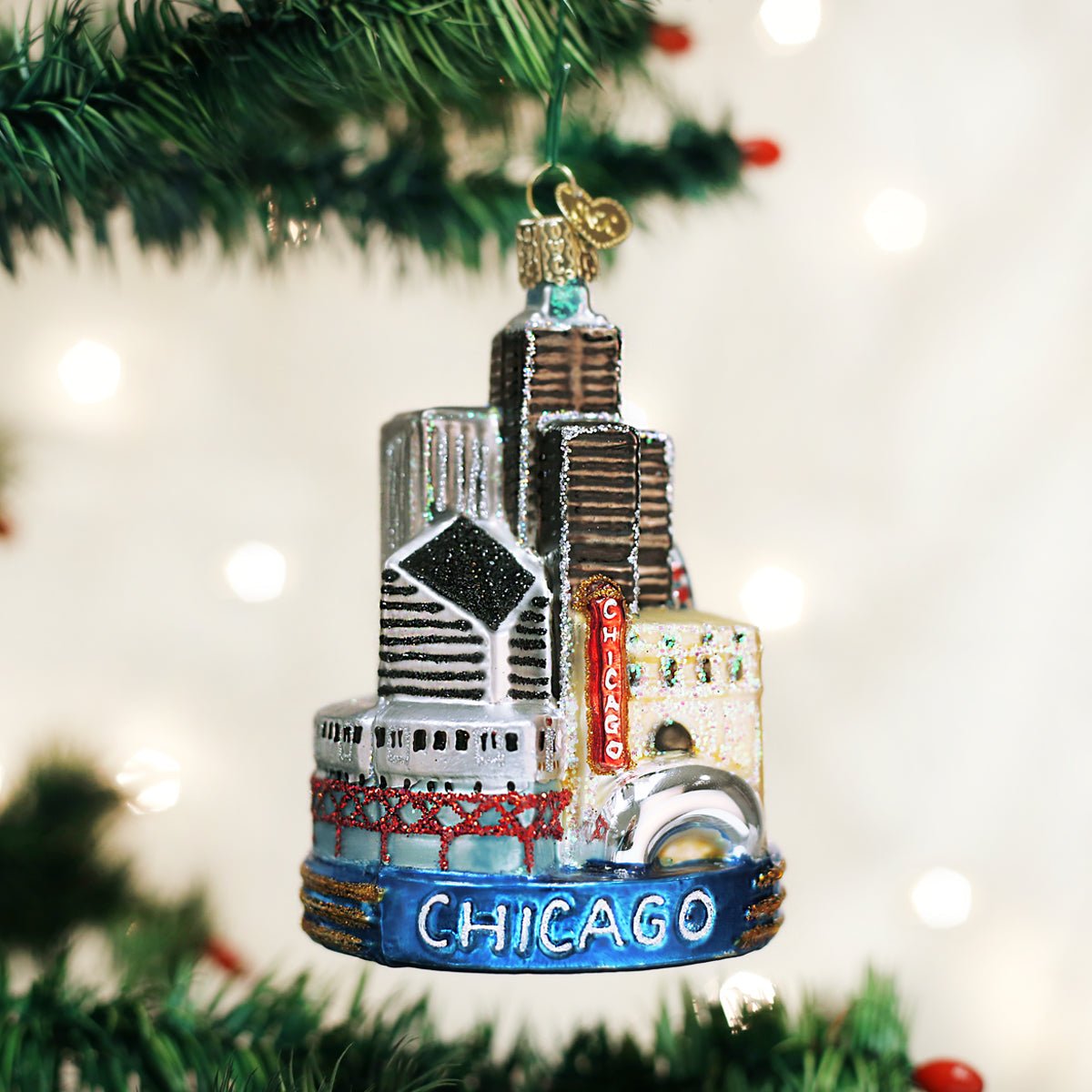 Chicago Christmas Ornament - themonogram manor 