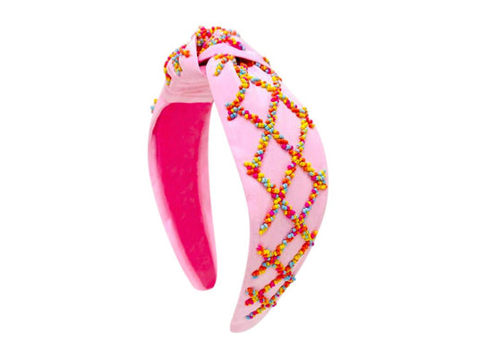 Sprinkle Headband - Pink - themonogram manor 