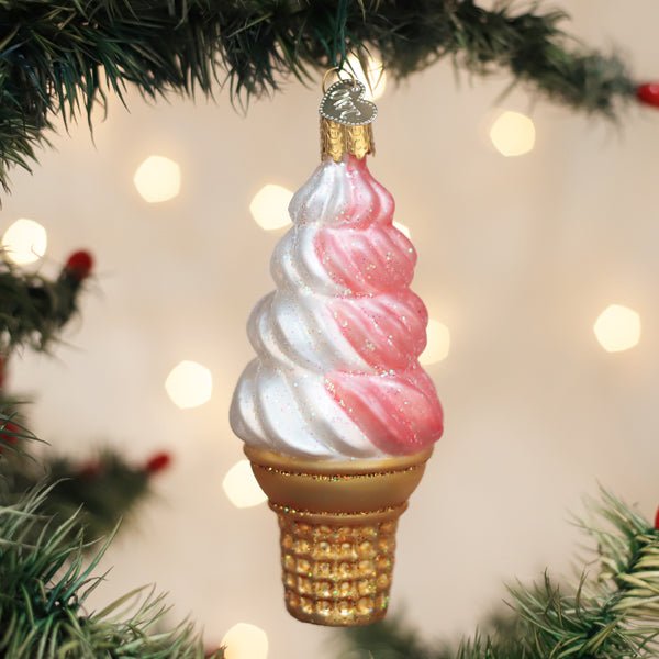 Strawberry Swirl Soft Serve Ornament - themonogram manor 