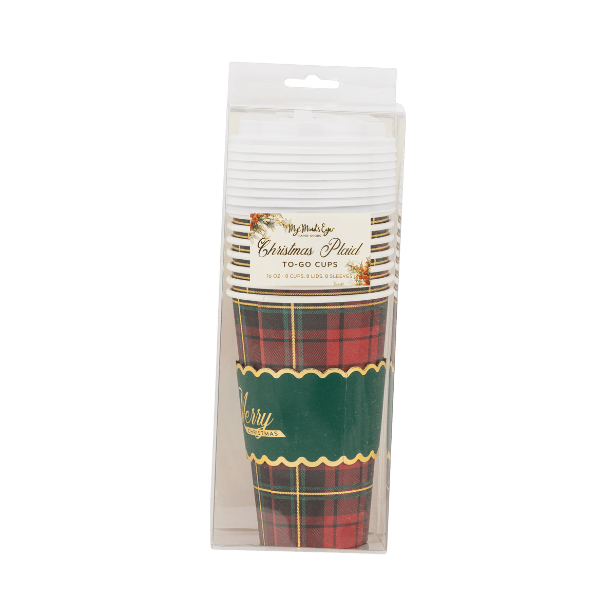 PLD1310 - Plaid To Go Cup - #themonogram manor #