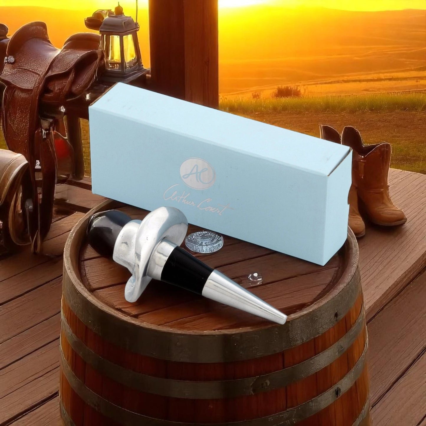 Cowboy Hat Bottle Stopper - themonogram manor 