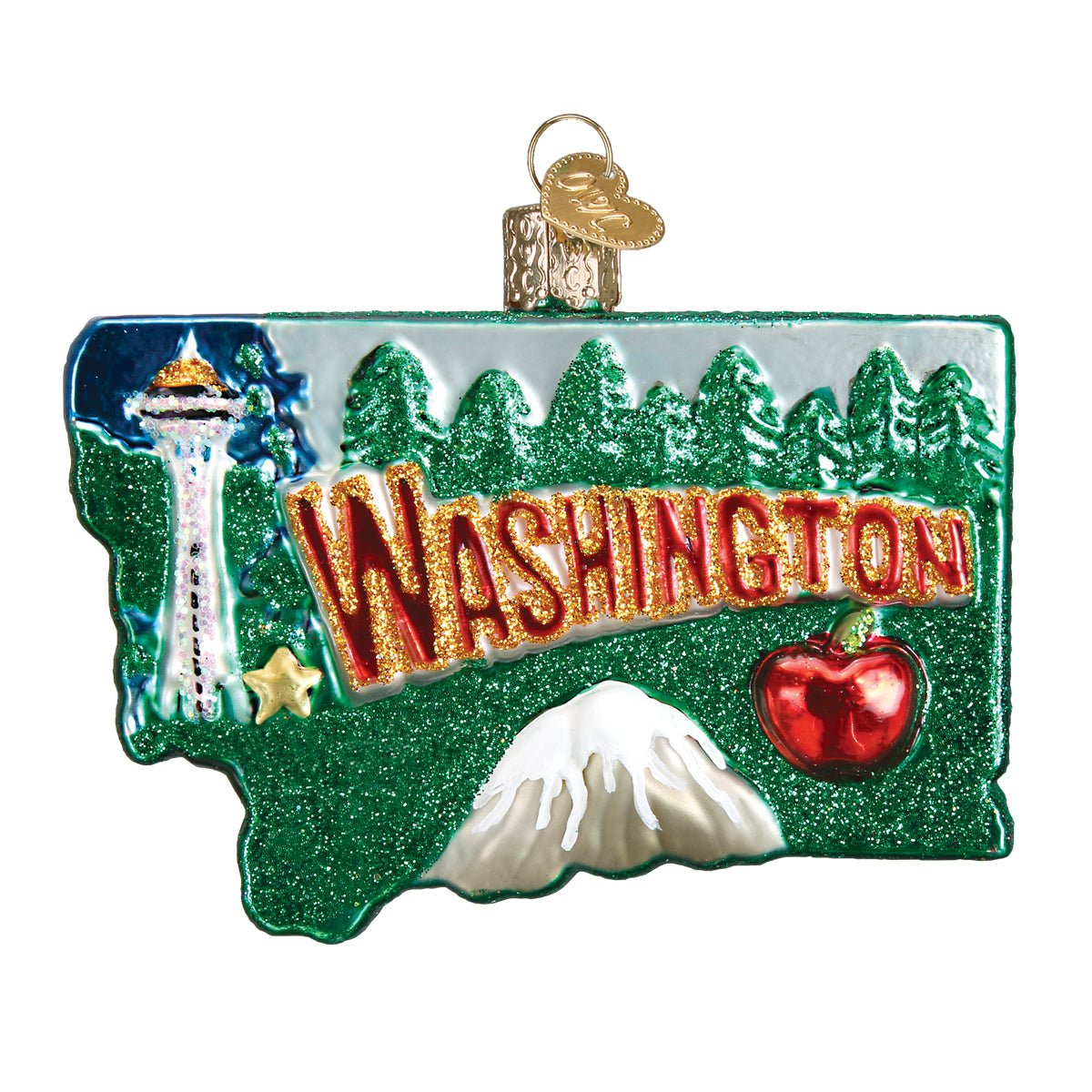 State Of Washington Ornament - themonogram manor 