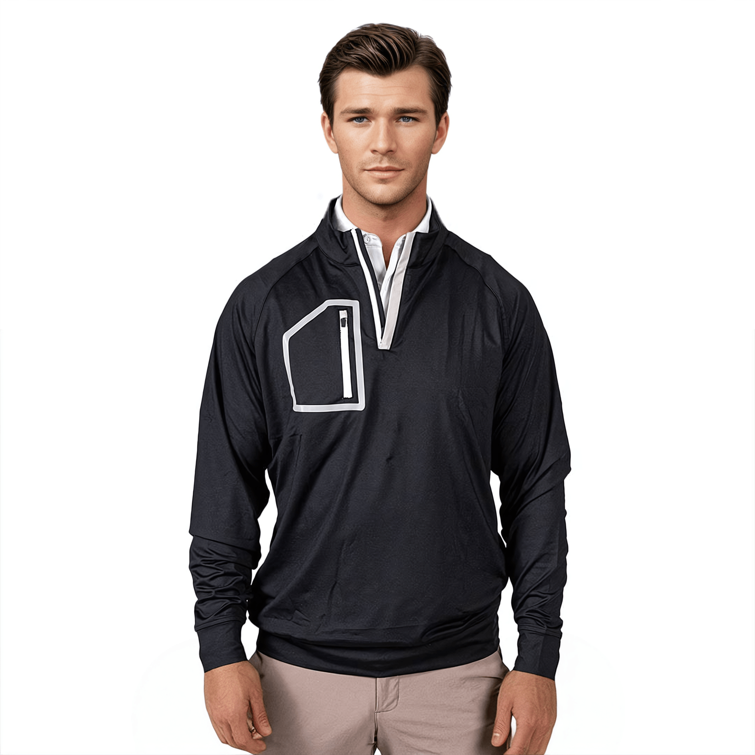 Black Men's Q - Zip - themonogram manor 