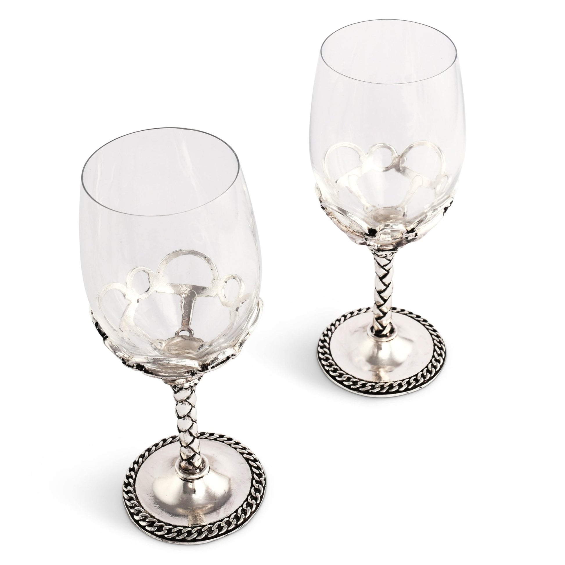 Equestrian Pair of Wine Glasses - themonogram manor 
