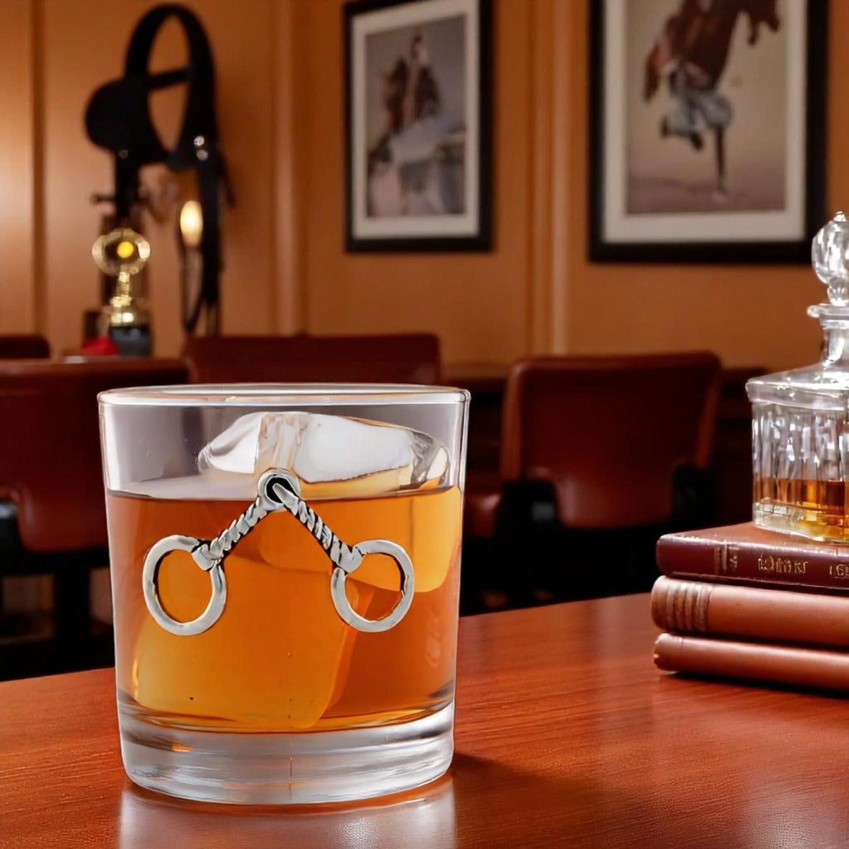 Equestrian Bit Bar Glasses Set of 4 - themonogram manor 