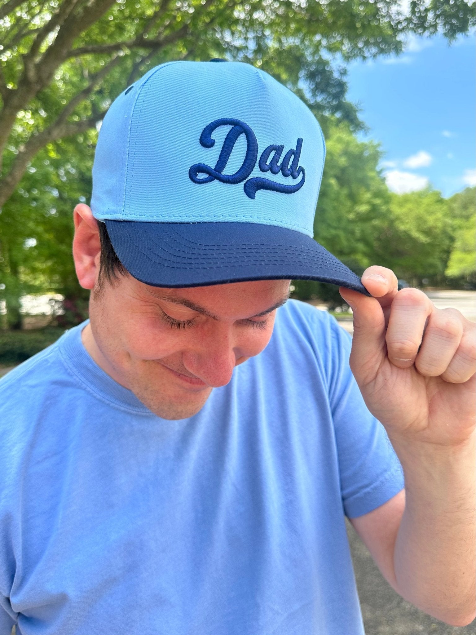 3D Embroidery 'Dad' Snapback Hat - themonogram manor 