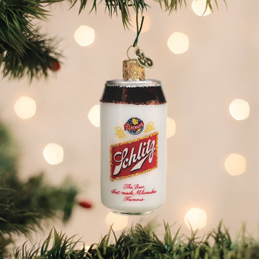 Schlitz Beer Can Ornament - themonogram manor 