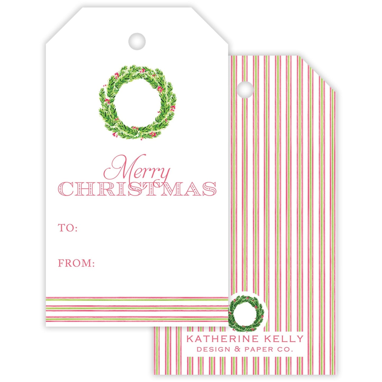 merry & bright fill - in gift tags - themonogram manor 