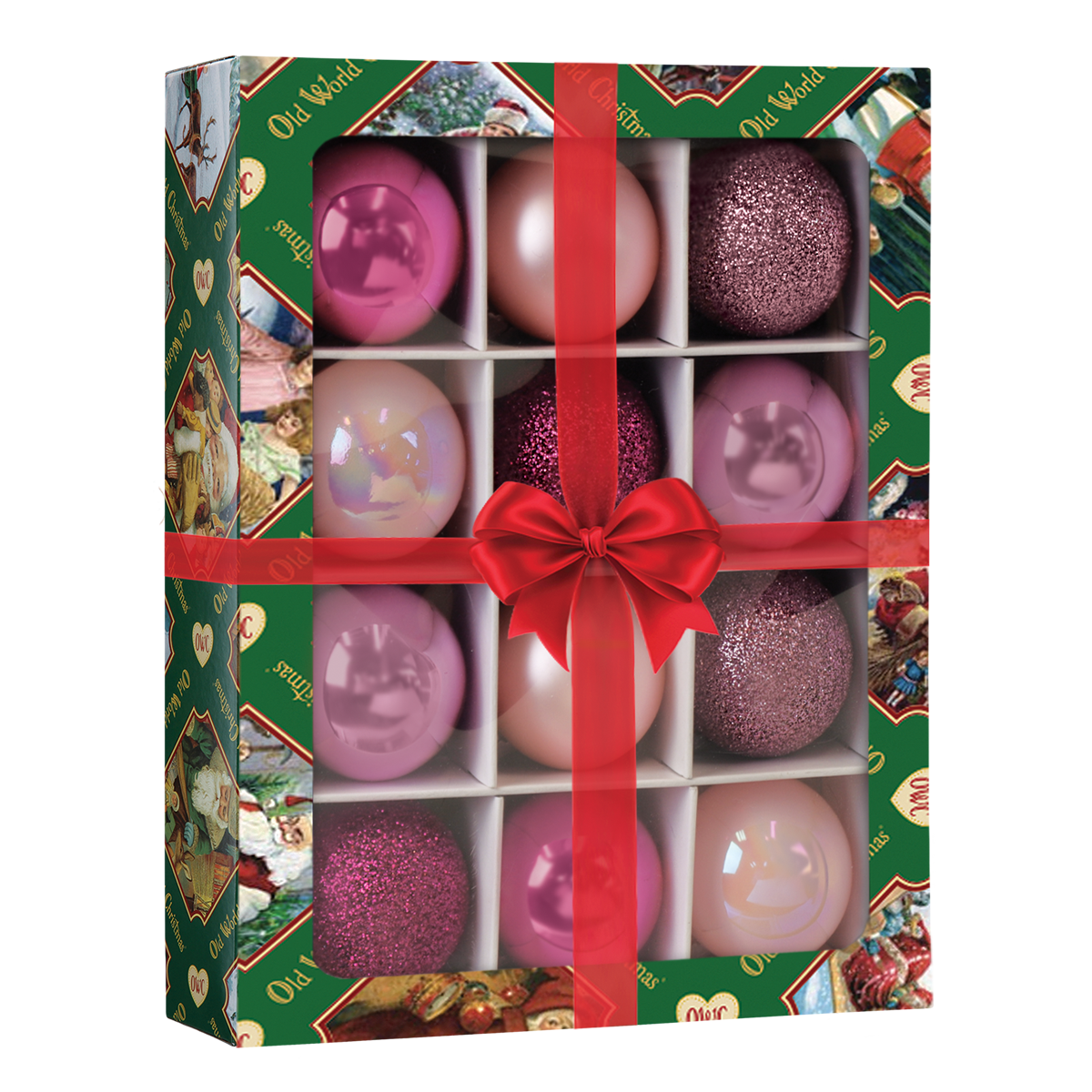 12 Count 1.5" Posh Pink Balls Ornament - themonogram manor 