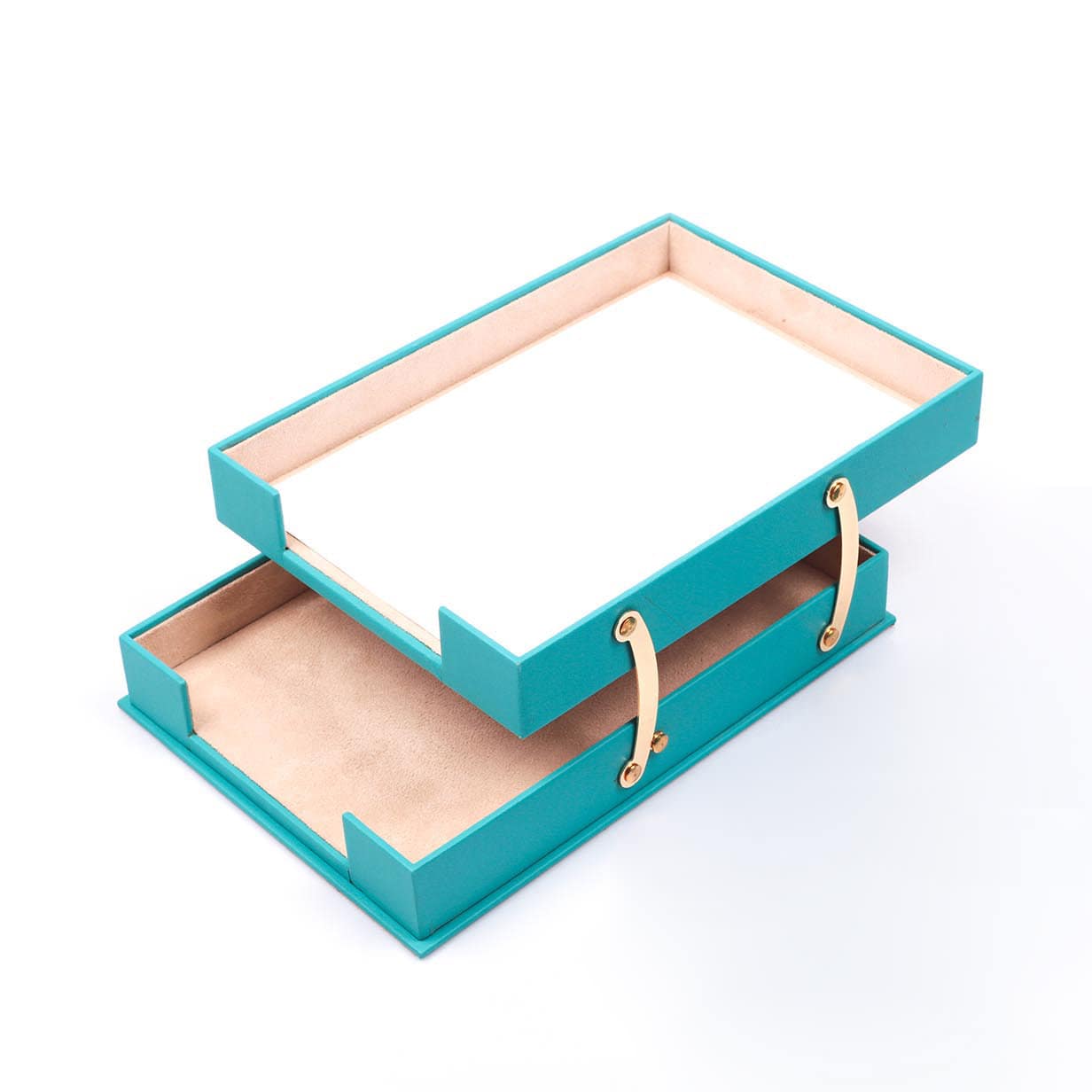 MOOG Double Leather Document Tray - themonogram manor 