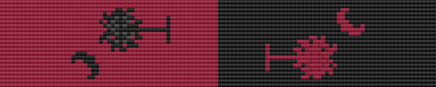 Key Fob - Palmetto Moon Garnet Black Combo - themonogram manor 
