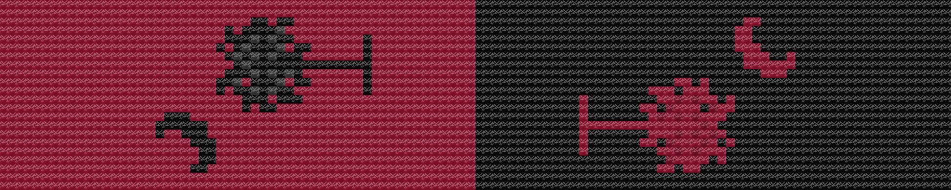 Key Fob - Palmetto Moon Garnet Black Combo - themonogram manor 