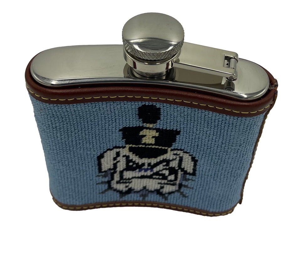 Citadel Spike Hand - stitched Needlepoint Flask - themonogram manor 