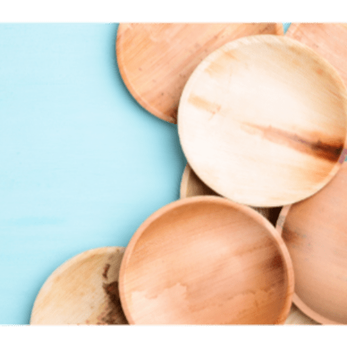 Palm leaf 6 Inch Round Plate (600 Pack) - themonogram manor 