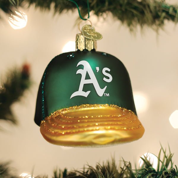 Athletics Baseball Cap Ornament - themonogram manor 