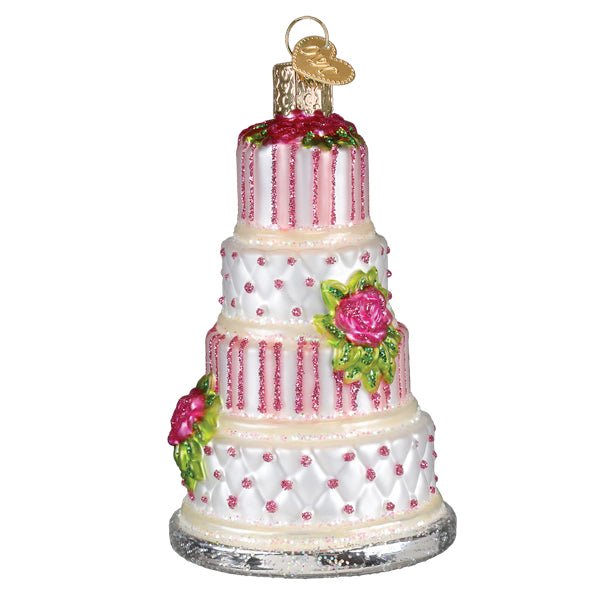 Elegant Wedding Cake Ornament - themonogram manor 