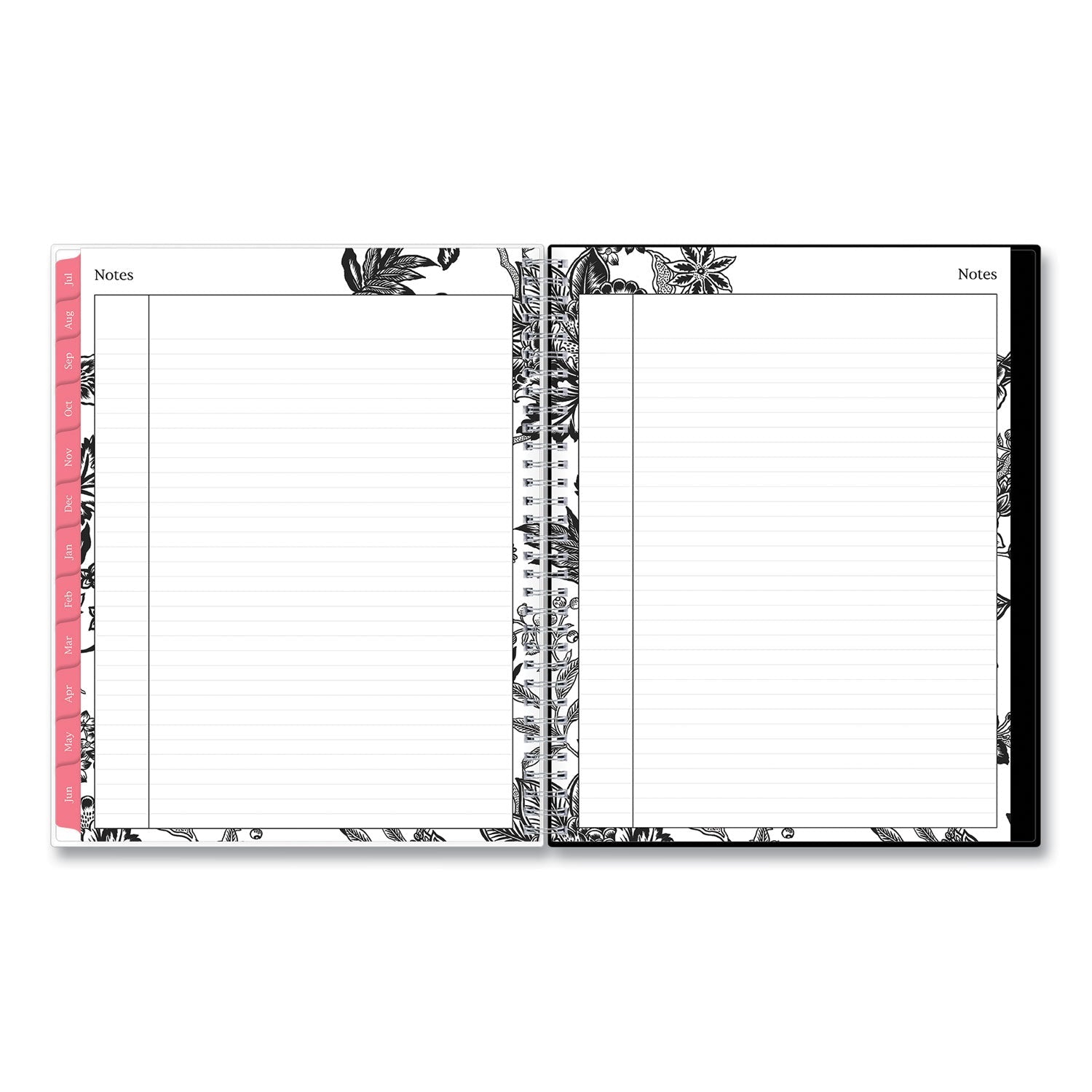 Blue Sky Analeis Create - Your - Own Cover Weekly/Monthly Planner, Floral, 11 x 8.5, White/Black/Coral, 12 - Month (July - June): 2022 - 2023 - themonogram manor 