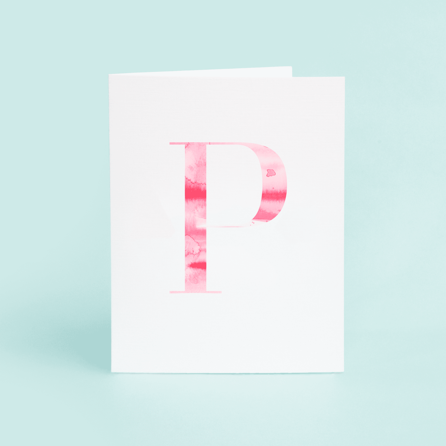 P Folded Card - themonogram manor 