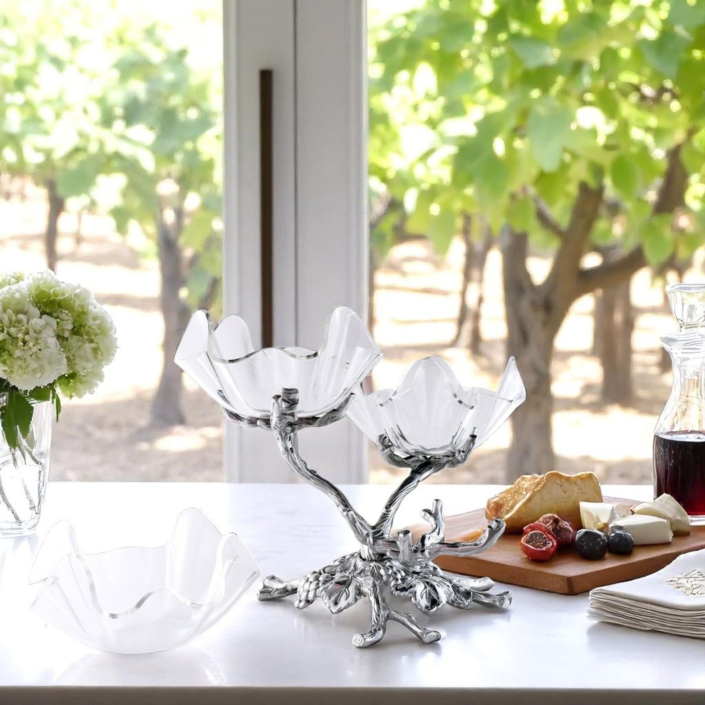 Grape Acrylic Bowls 3-Tiered Stand - themonogram manor 