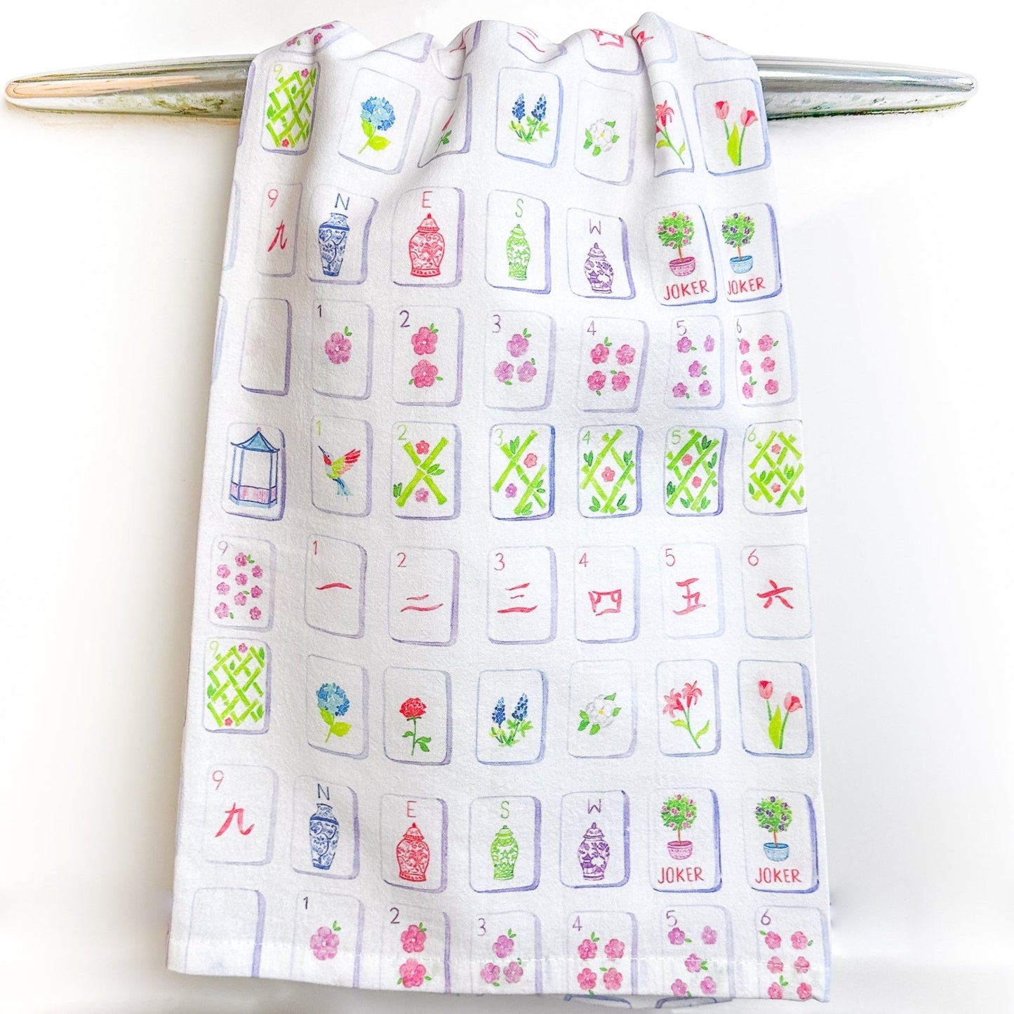 Mahjong Tea Towel - themonogram manor 