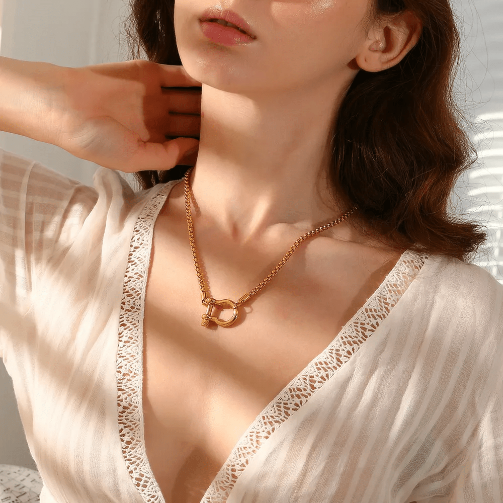 Buckle Lock Necklace ~ Deep South Originals - themonogram manor 