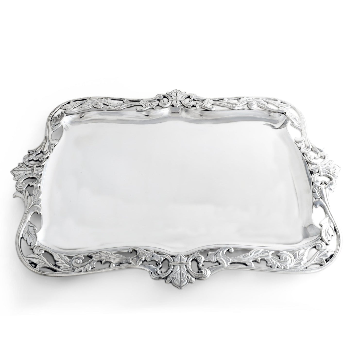 Fleur-De-Lis Acanthus Platter - themonogram manor 