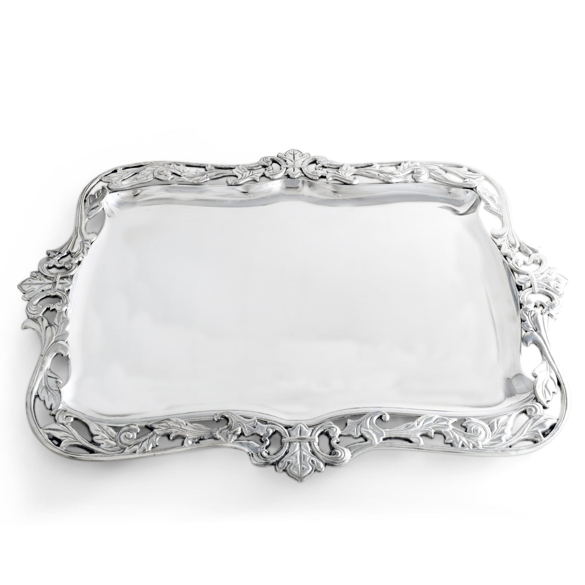 Fleur-De-Lis Acanthus Platter - themonogram manor 