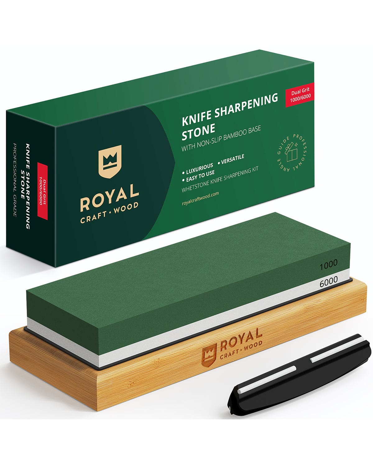 Whetstone Knife Sharpening Kit, White/Green - themonogram manor 