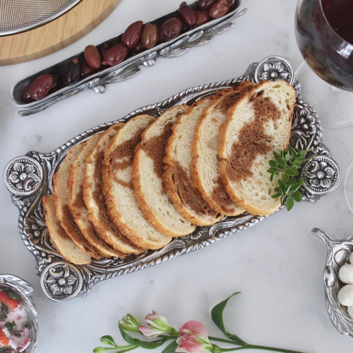 Concho Bread tray - themonogram manor 